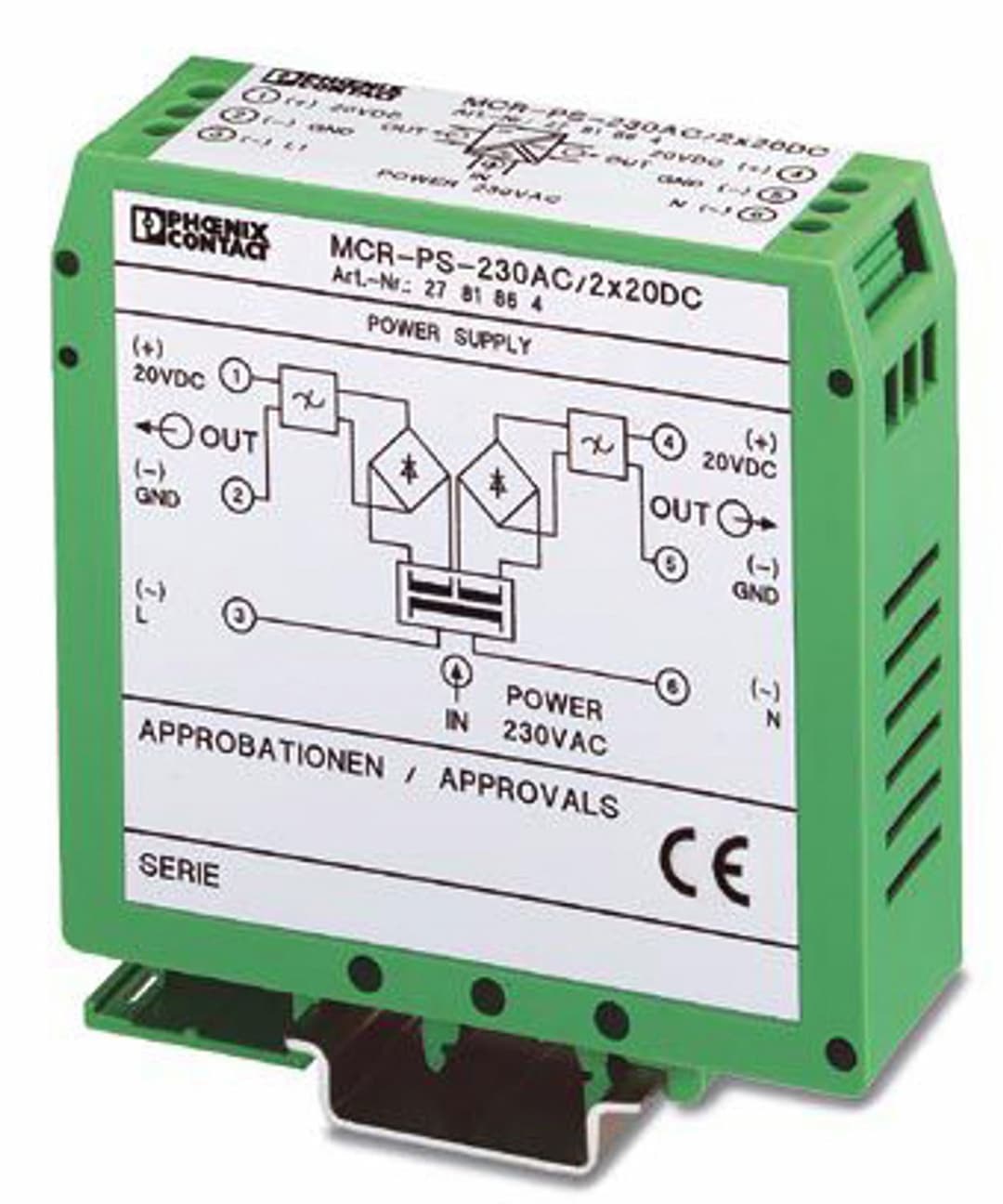 Phoenix Contact MCR-PS-230AC/2X20DC