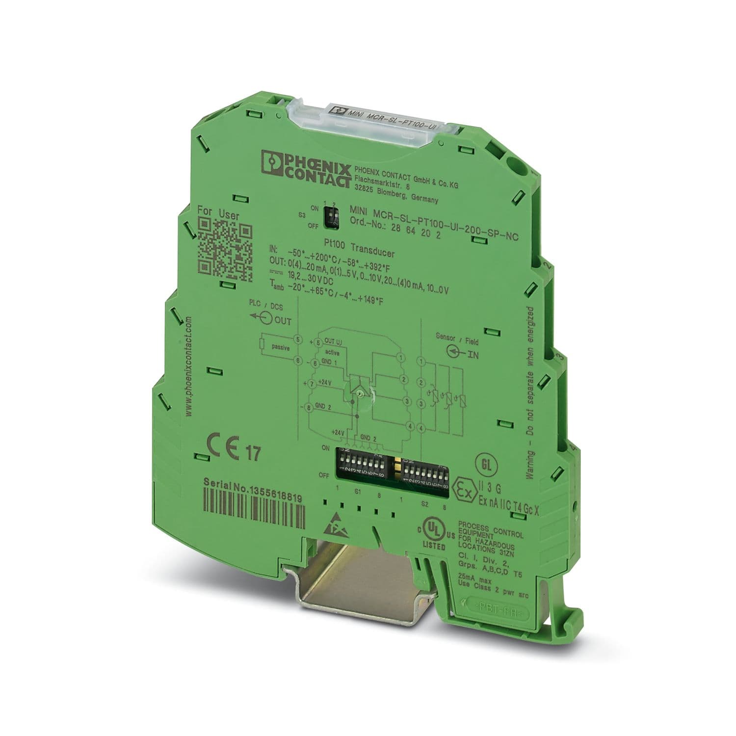 mini mcr-sl-pt100-ui-200-sp-nc