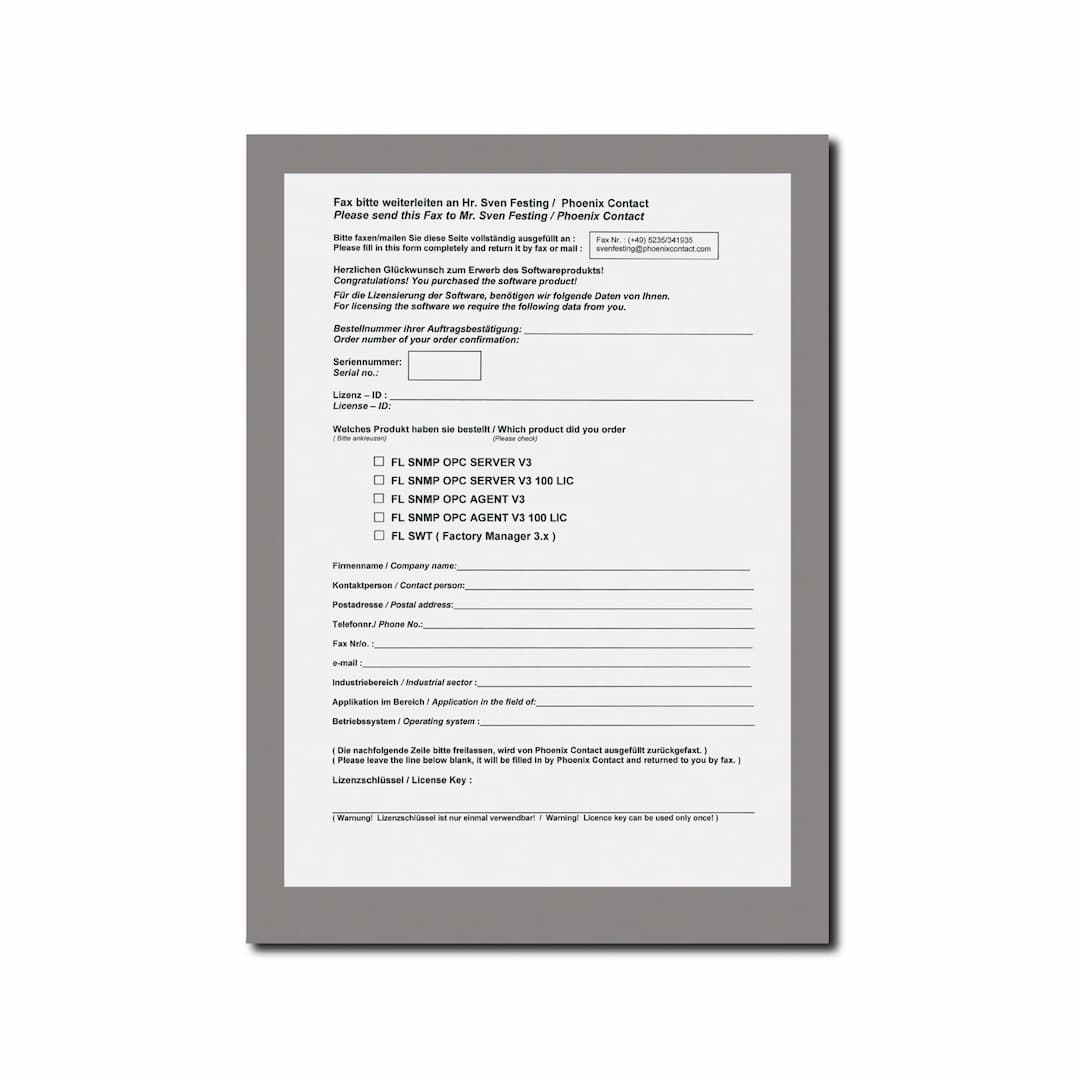 Phoenix Contact FL SNMP OPC SERVER V3 LIC 100 Phoenix Contact FL SNMP OPC SERVER V3 LIC 100