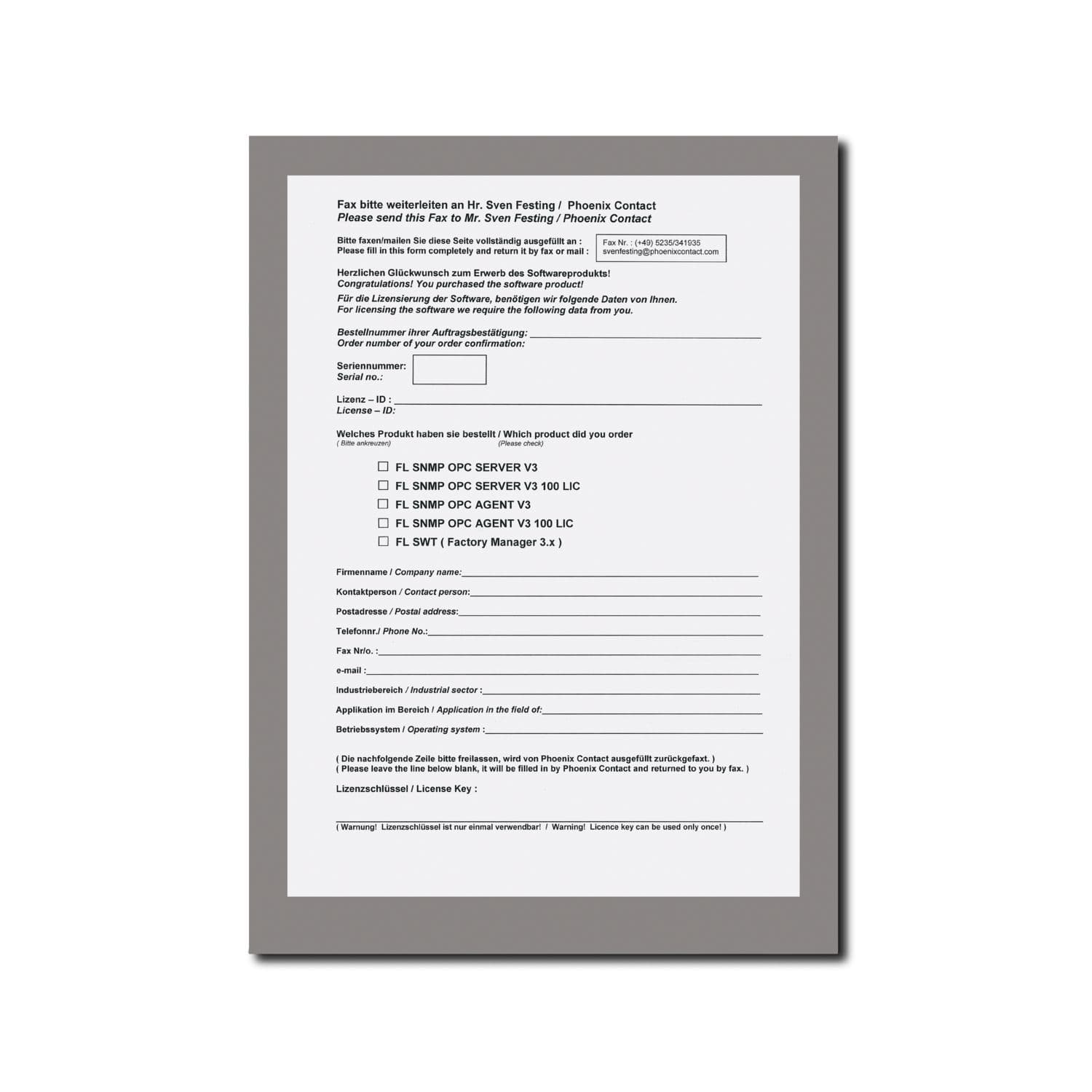 fl snmp opc server v3 lic 100